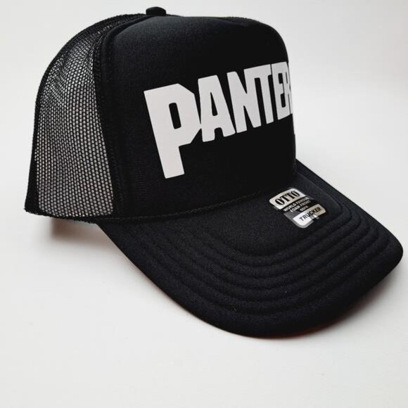 Pantera Texas Metal Fans Concert Merch Foam Trucker Mesh Snapback Cap Hat Black - Picture 3 of 4
